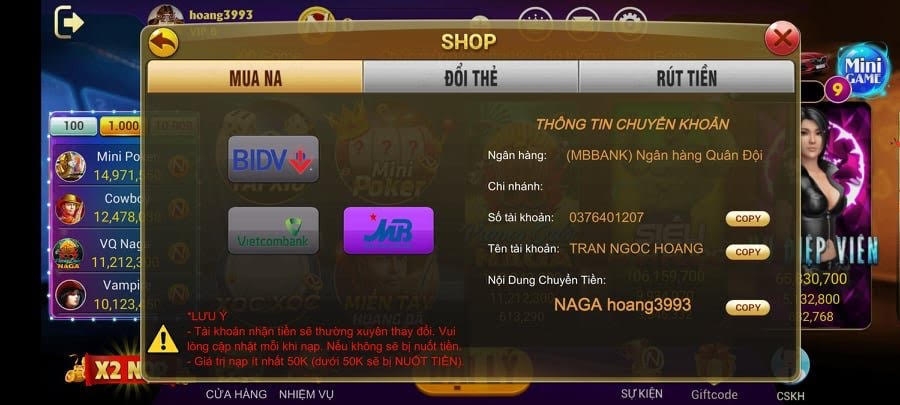Thời gian rút, nạp tiền vào tài khoản Play Go88 có nhanh không?